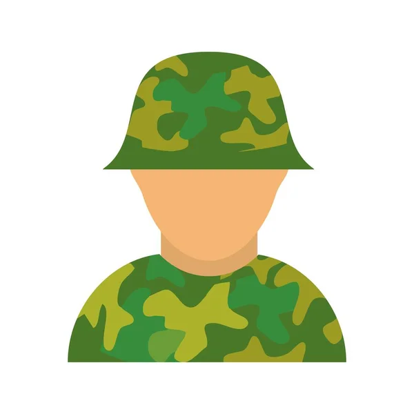 Soldat Vektor Ikonen Logga Ikonen Vektorillustration För Personligt Och Kommersiellt — Stock vektor