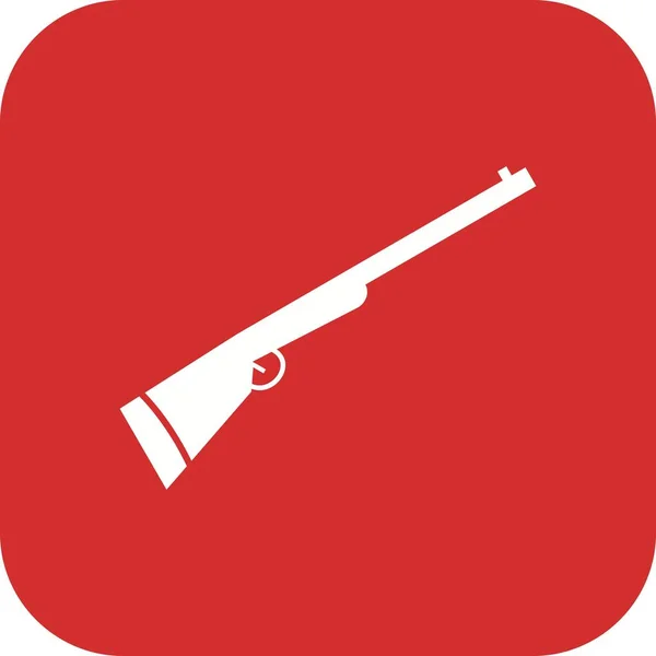 Tüfeği Vektör Simge Işareti Simge Vektör Çizim Kişisel Ticari Kullanım — Stok Vektör