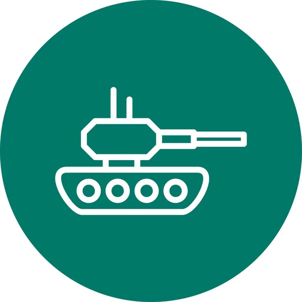 坦克矢量图标标志图标矢量插图供个人和商业使用 — 图库矢量图片