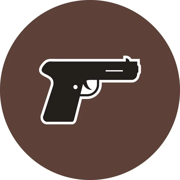 Gun Vector Icon Sign Icon Vector Illustration Personal Commercial Use — Stock Vector