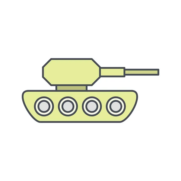 Tank Vektor Symbol Symbol Vektor Illustration Für Den Persönlichen Und — Stockvektor