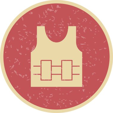 Kurşun geçirmez Jecket vektör simge işareti simge vektör çizim kişisel ve ticari kullanım için..