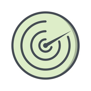 Radar vektör simge işareti simge vektör çizim kişisel ve ticari kullanım için..