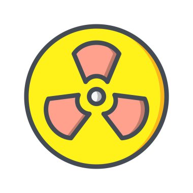 Radyasyon vektör simge işareti simge vektör çizim kişisel ve ticari kullanım için..