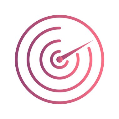 Radar vektör simge işareti simge vektör çizim kişisel ve ticari kullanım için..