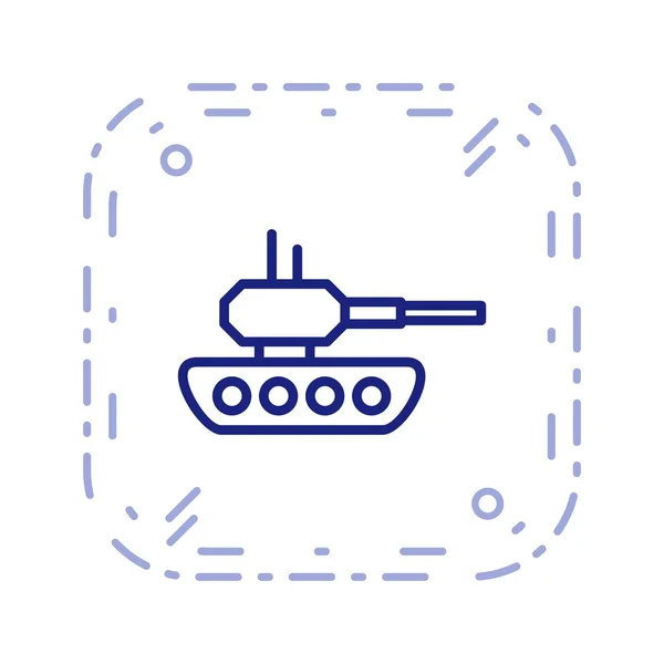 Tank Vektor Symbol Symbol Vektor Illustration Für Den Persönlichen Und — Stockvektor