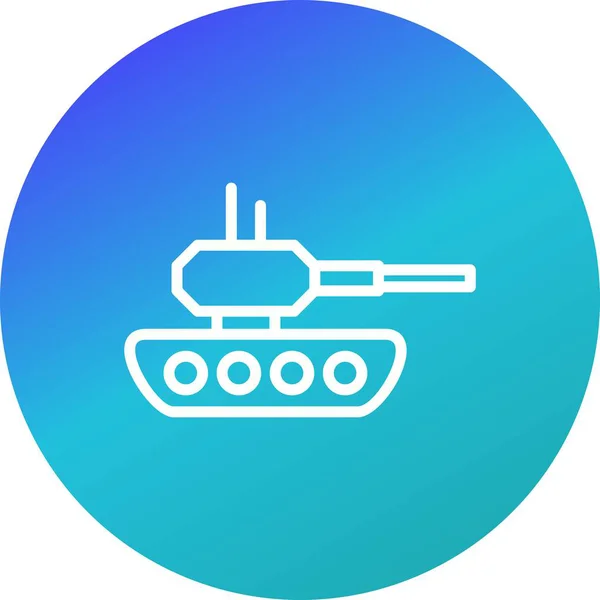 Tank Vektor Symbol Symbol Vektor Illustration Für Den Persönlichen Und — Stockvektor