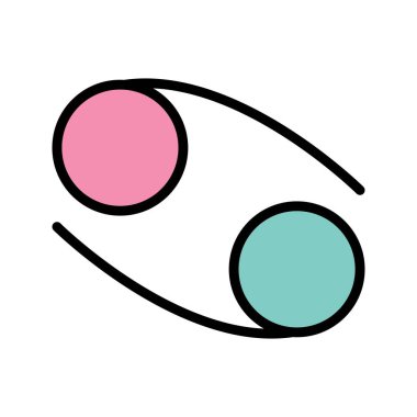 Kişisel ve ticari kullanım için kanser vektör simgesi............