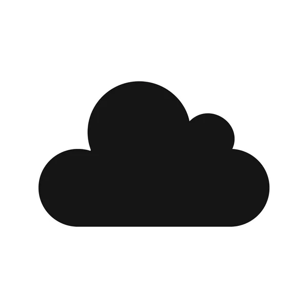 Weer Cloud Vector Pictogram Voor Persoonlijk Commercieel Gebruik — Stockvector