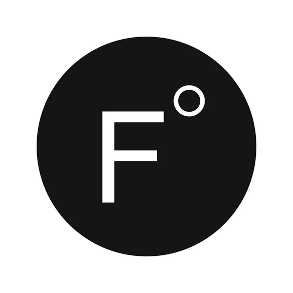 Fahrenheit Vector Icon Für Den Persönlichen Und Kommerziellen Gebrauch — Stockvektor