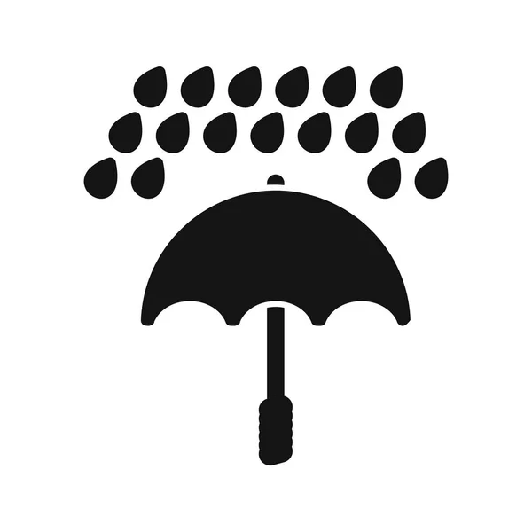 Parasol Deszcz Vector Icon Użytku Osobistego Komercyjnego — Wektor stockowy