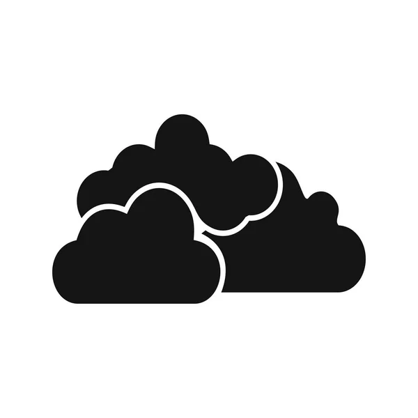 Cloudy Vector Icon Para Uso Personal Comercial — Vector de stock