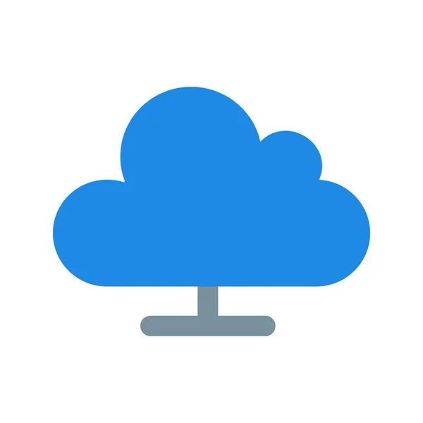 Cloud Computing Vector Icon Pentru Personal Comercial — Vector de stoc