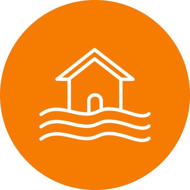 Kişisel ve ticari kullanım için sel sembol vektör simge.............