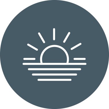 Kişisel ve ticari kullanım için günbatımı vektör simgesi.............