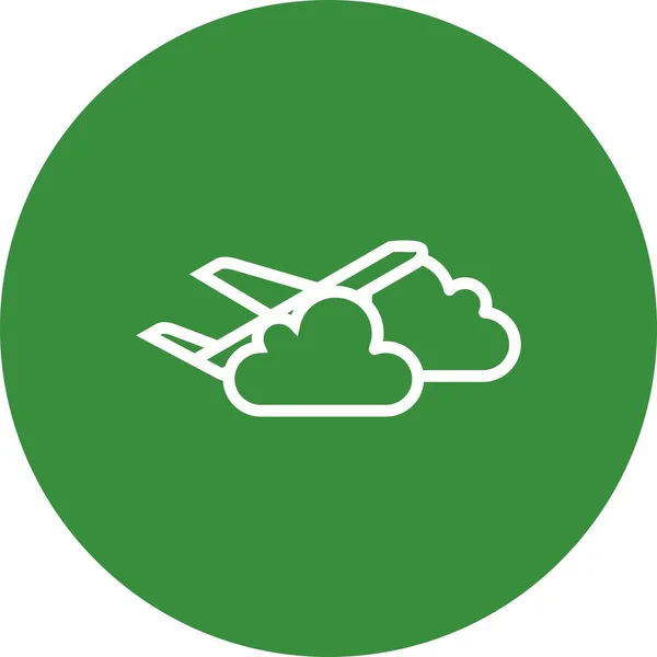 飛行機雲ベクトル アイコンの個人的な商業使用 — ストックベクタ