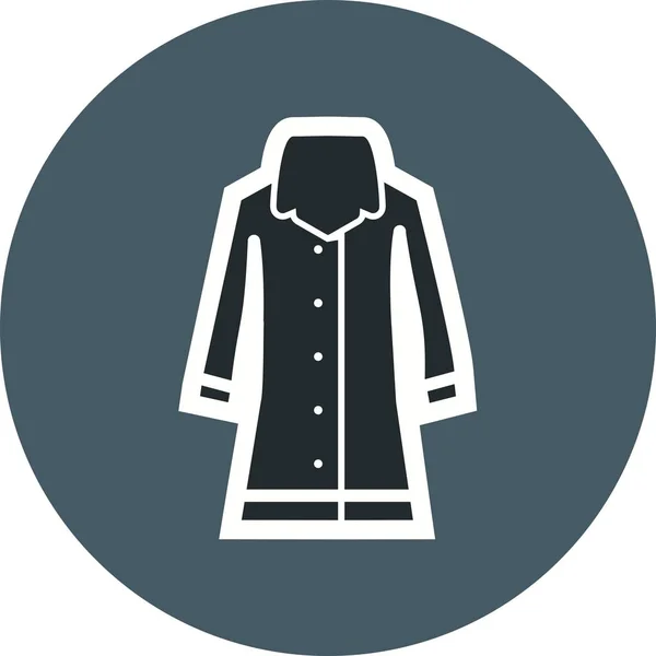 Rain Coat Vector Icon Para Uso Personal Comercial — Archivo Imágenes Vectoriales