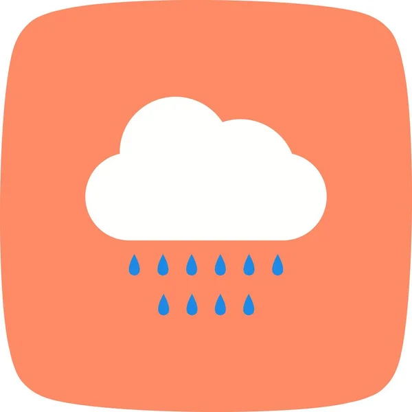 Regenvektorsymbol Für Den Persönlichen Und Kommerziellen Gebrauch — Stockvektor