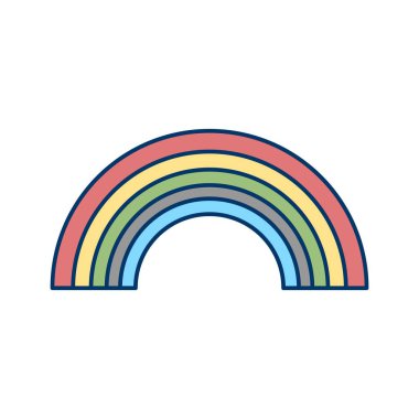 Gökkuşağı vektör simge kişisel ve ticari kullanım için.............