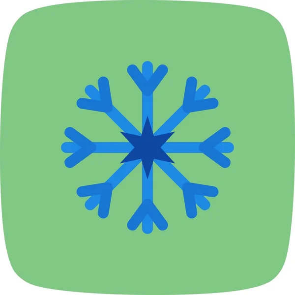 Векторная Икона Снежинка Личного Коммерческого Использования — стоковый вектор