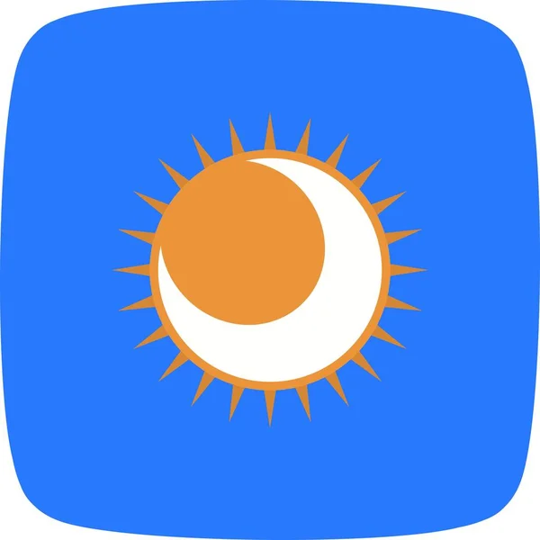 Icône Vectorielle Éclipse Pour Usage Personnel Commercial — Image vectorielle