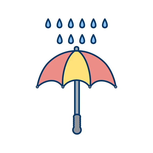 Paraguas Lluvia Vector Icono Para Uso Personal Comercial — Vector de stock