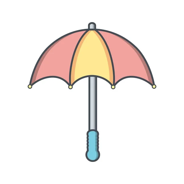 Зонтичная Векторная Икона Личного Коммерческого Использования — стоковый вектор