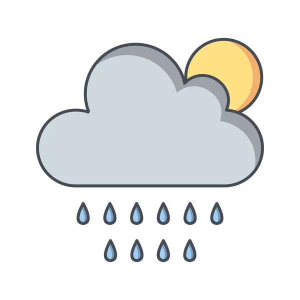 Summer Rain Vector Icon Vector Icon Personal Commercial Use — Stock Vector