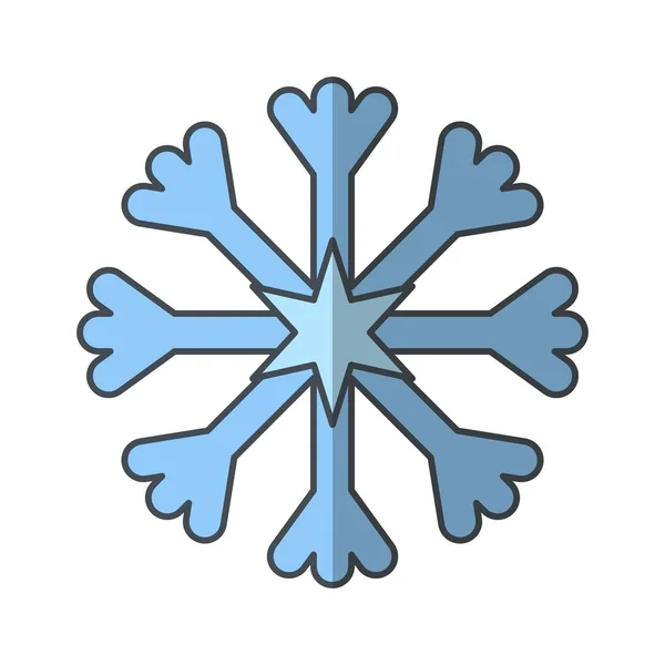 Snow Flake Vector Icon าหร บการใช งานส วนบ คคลและเช งพาณ — ภาพเวกเตอร์สต็อก