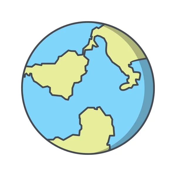 Globus Symbol Vektorsymbol Für Den Persönlichen Und Kommerziellen Gebrauch — Stockvektor