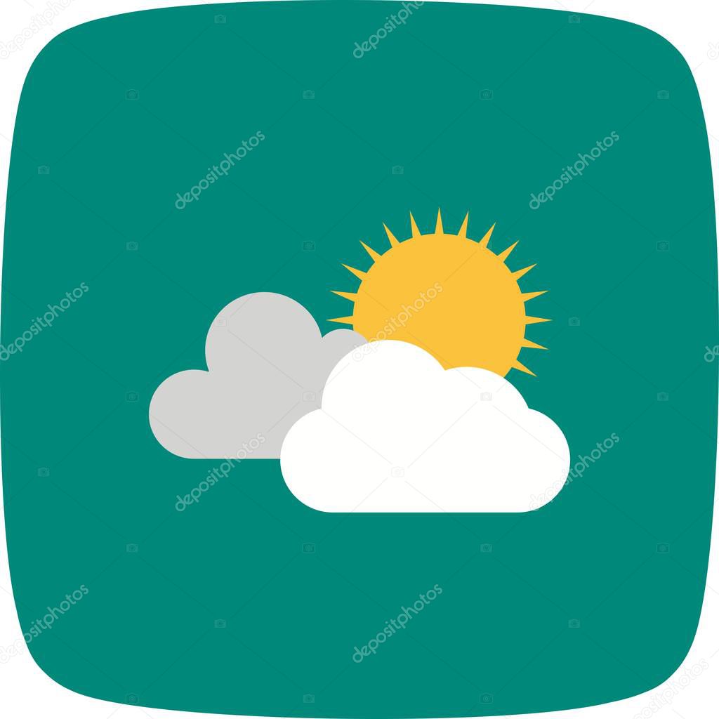 Sunny Vector Icon For Personal And Commercial Use.............