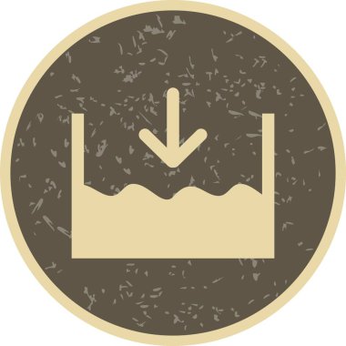  Deniz seviyesinin altında vektör simge için kişisel ve ticari kullanım.............