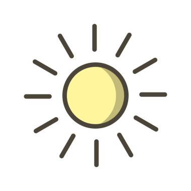 Kişisel ve ticari kullanım için güneş vektör simgesi...............