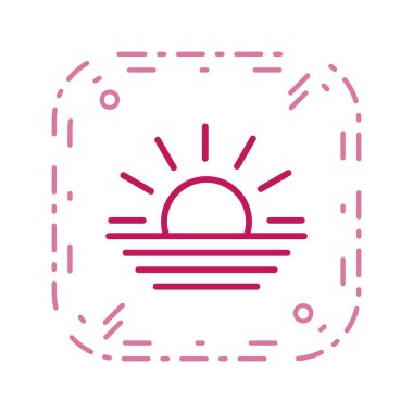 Kişisel ve ticari kullanım için günbatımı vektör simgesi.............