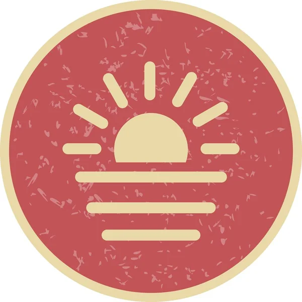 Sunset Vector Icon For Personal And Commercial Use.............
