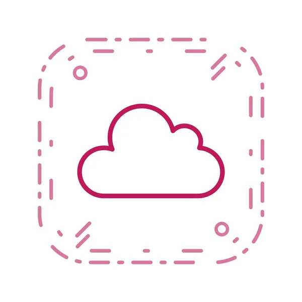 Icône Météo Icône Vectorielle Cloud Pour Usage Personnel Commercial — Image vectorielle