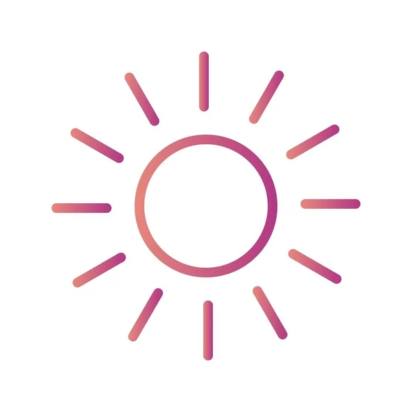 Sun Vector Icon Személyes Edzőtermi Használatra — Stock Vector