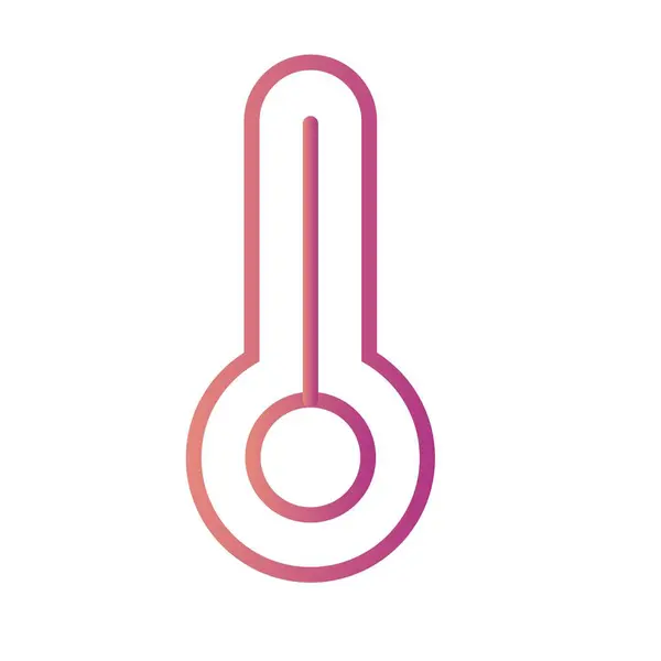 Teplota Vektorové Ikony Pro Osobní Komerční Využití — Stockový vektor