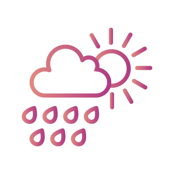 Summer Rain Vector Icon Vector Icon Personal Commercial Use — Stock Vector