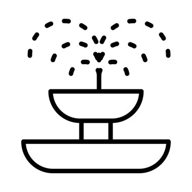 Çeşme vektör simge işareti simge vektör çizim kişisel ve ticari kullanım için..