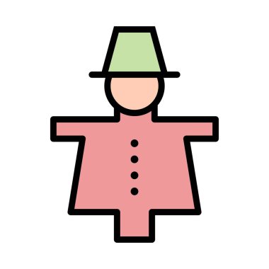 Korkutma karga vektör simge işareti simge vektör çizim kişisel ve ticari kullanım için..