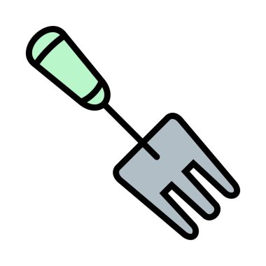 Bahçe çatal vektör simge işareti simge vektör çizim kişisel ve ticari kullanım için..