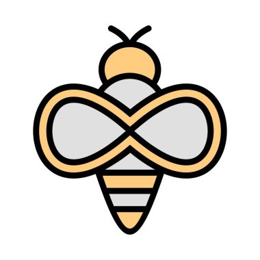 Arı vektör simge işareti simge vektör çizim kişisel ve ticari kullanım için..