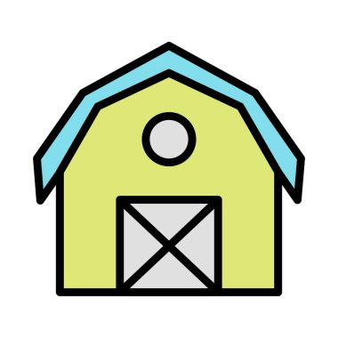 Ahır vektör simge işareti simge vektör çizim kişisel ve ticari kullanım için..