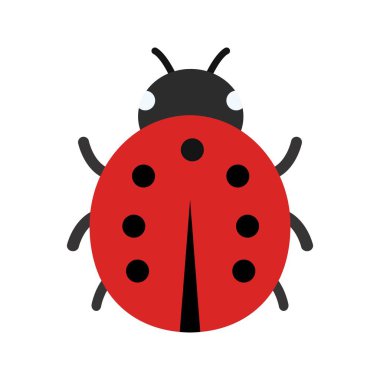 Lady Bug vektör simge işareti simge vektör çizim kişisel ve ticari kullanım için..