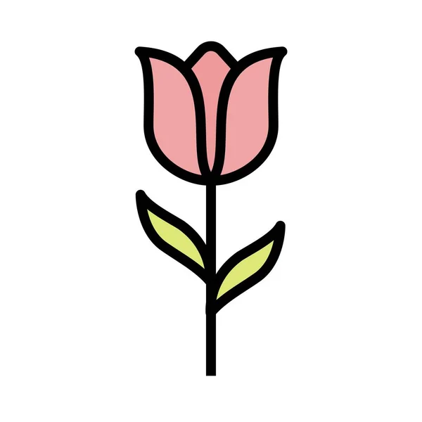 Иконка Вектор Тюльпана Знак Иконки Векторная Иллюстрация Личного Коммерческого Использования — стоковый вектор