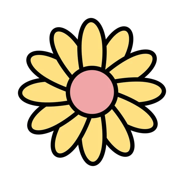 Daisy Vektor Symbol Symbol Vektor Illustration Für Den Persönlichen Und — Stockvektor