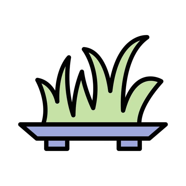 Grass Vector Icon Sign Icon Ilustración Vectores Para Uso Personal — Vector de stock