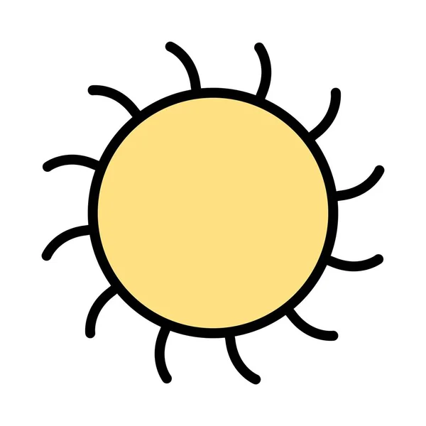 Icono Vector Sol Icono Signo Icono Vector Ilustración Para Uso — Archivo Imágenes Vectoriales