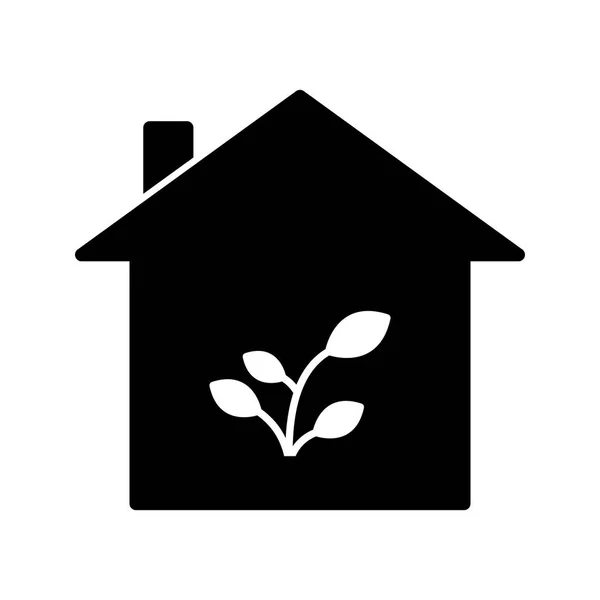 Pflanzenhaus Vektor Symbol Zeichen Symbol Vektor Illustration Für Den Persönlichen — Stockvektor